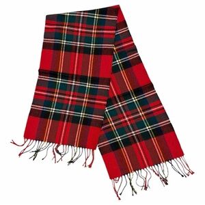 Cashme‎ Acrylic Fringed Tartan Scarves - Set of 2